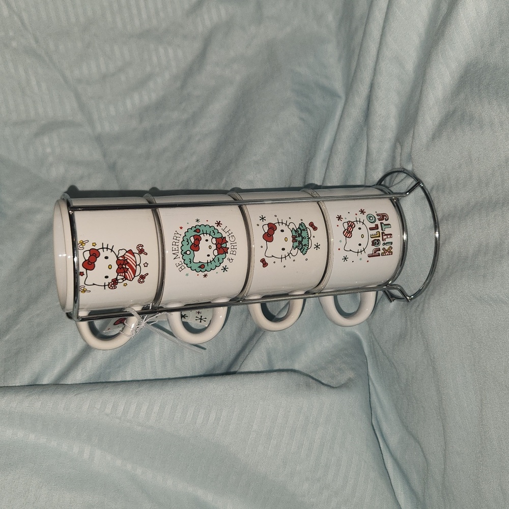 Hello Kitty Holiday 2024 Espresso Ceramic Mug Set